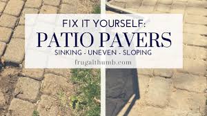 Once you sweep your sand, you can sprinkle the area with a little water to help everything settle. Save Thousands And Fix Your Patio Pavers Yourself Frugal Thumb