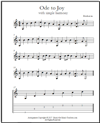 Being sheet music enthusiasts, we wanted to provide some help to those music enthusiasts who are just learning how to play or have played by ear for years and would like to learn how to read sheet music notation. Guitar Music For Beginners Ode To Joy