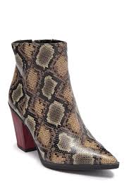 Circus By Sam Edelman Cornell Snake Print Block Heel Bootie Nordstrom Rack