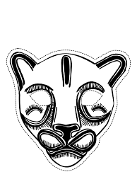 Cut out and decorate the mask. Free Printable Mask Coloring Pages For Kids