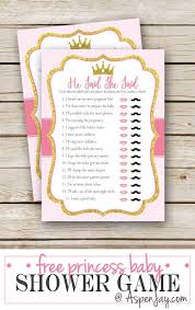 Free Printable Princess Baby Shower Game Aspen Jay Baby Shower Princess Baby Shower Party Planning Free Printable Baby Shower Games
