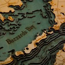 3d Laser Cut Wood Maps Show Hidden Underwater World