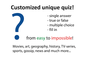 Create a sleek and interactive online quiz that people will love to complete—it'll only take you a few minutes! Create Quiz Questions On Any Topic By Teo987 Fiverr