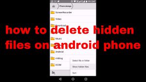 Step 5 start to erase photos on android phone How To Delete Hidden Files On Android Phone Youtube
