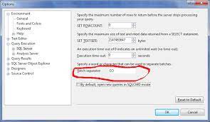 Common software used for sql servers includes oracle's mysql, perhaps the most popular program for managing sql databases. What Is The Use Of Go In Sql Server Management Studio Transact Sql Stack Overflow