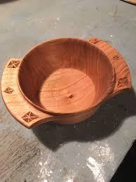North Star Ale Bowl Chip Carved Butternut With Beeswax Wood Turning Bowl Turn Ons