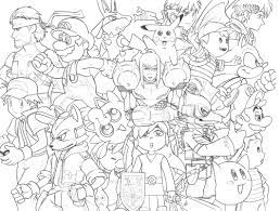 Download them all free today. Smash Bros Doodle Dessin De Visage Coloriage Smash Bros