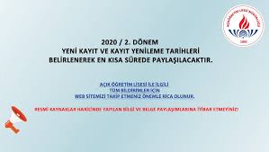 Aöl kayıt yenileme tarihleri belli oldu mu? Acik Ogretim Lisesi 2 Donem Yeni Kayit Ve Kayit Yenileme Tarihleri 2021 Sorubak