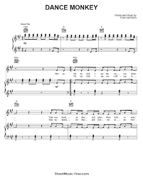 Keyboard sheet music piano sheet music letters saxophone sheet music violin music piano songs sheet music notes digital sheet music dance music easy print and download dance monkey advanced sheet music by musichelp arranged for piano. Dance Monkey Sheet Music Tones And I Sheetmusic Free Com