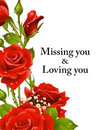 I miss you flowers for her. Red Rose Miss You Card Birthday Greeting Cards By Davia