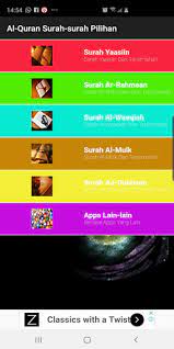 Senarai nama surah dalam al quran. Updated Al Quran Surah Surah Pilihan App Download For Pc Android 2021