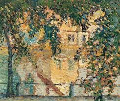 Robert Antoine Pinchon Maison Au Bord De L Eau A L Automne 1917 Automne Pointillisme Peintre