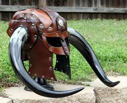 Horned Leather Helmet Fantasy Mask Armor Sca Larp Ren Helm Norse Viking Medieval Ebay In 2021 Leather Armor Viking Armor Viking Helmet