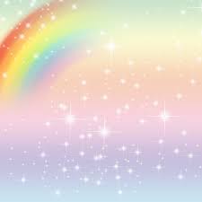 Laeacco Rainbow Backdrops Glitter Shining Star Dreamy Baby
