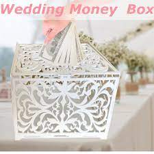 In turn, we've rounded up some unique ideas for where to have guests put their envelopes. Diy Wedding Gift Card Box Wooden Money Box With Lock Beautiful Wedding Decoration Supplies For Birthday Party 30x21 5x24cm Buy At The Price Of 14 27 In Aliexpress Com Imall Com