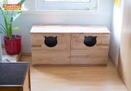 Die katzentoilette im schrank verstecken. Katzentoiletten Schrank Aus Buche Leimholz Bauen Diy Tuftler Projekttueftler Und Heimwerker De
