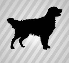 Printing Printmaking Craft Supplies Tools Golden Retriever Silhouette Svg Kits How To Craft Supplies Tools Stylish golden retriever letter with dog head element design concept. printing printmaking craft supplies