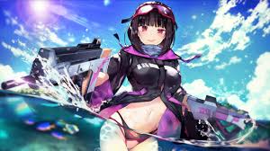 1730 anime wallpapers (laptop full hd 1080p) 1920x1080 resolution. Anime Girl Guns Sea Swimsuit 4k Wallpaper 4 643