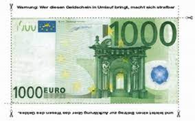 Der sportwetter machte so aus fünf euro einsatz 1781,25 euro. Thedarlingbakers Bilder 1000 Euro Schein