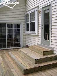 Box Steps Down To Deck Patio Stairs Patio Deck Designs Patio Steps