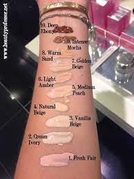 by terry densiliss foundation swatches of every shade beauty professor foundation swatches by terry foundation terry makeup