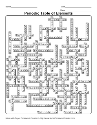 Periodic Table Crossword Periodic Table Rational Expressions Biology Worksheet