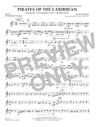 Pirates of caribbean trumpet music score by hans zimmer in key e minor. Pirates Of The Caribbean Pt 2 Bb Clarinet Bb Trumpet Sheet Music Michael Sweeney Concert Band Flex Band