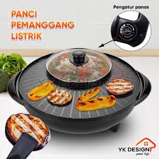 Berikut cara mudah menyalakan arang. Yk Design Tempat Pemanggang Daging Hotpot Elektrik 2in1 Alat Pemanggang Daging Bbq Grill Pan Yk 815 Shopee Indonesia