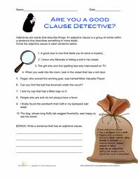 Adjective Clauses Worksheet Education Com Grammar Practice Adjectives Teaching English Grammar