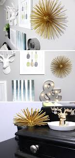 Gallery Wall Gold Sea Urchin Diy An Abundance Of Everything Gold Gallery Wall Diy Gallery Wall Wall Decor Design