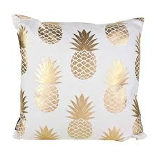 Gold Pineapples Cushion Pineapple Room Decor Pineapple Room Pineapple Cushions