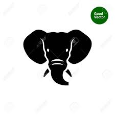 Vector Icon Of Black Elephant Head Silhouette Royalty Free Cliparts Vectors And Stock Illustration Image 52030225 A silhouette image of an elephant is just its shadow image. vector icon of black elephant head silhouette