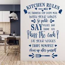 Wall stickers wallpaper graphic panels glass film canvas print paint stencils wall border whiteboard. Zen Graphics Kitchen Rules Wall Art Sticker