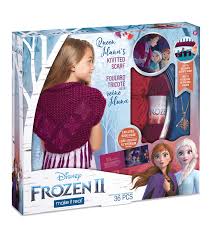 Disney Make It Real Frozen 2 Queen Iduna S Knitted Scarf Joann In 2020 Arts And Crafts Kits Crochet Kit Kits For Kids