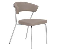 leatherette stacking modern chair