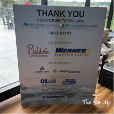 Signs Can Be Used For Anything And Everything Check Out These Ones Used To Thank Quests And Sponsors At A Local Golf Event Golf Event Signage Fundraising