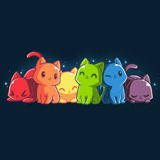 Rainbow catch the rainbow (ritchie blackmore's rainbow 1975). Rainbow Kitties Funny Cute Nerdy Shirts Teeturtle