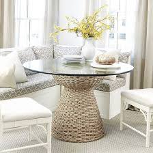 Breton 3 Piece Banquette 60 Inch 30 Inch Corner In 2020 Rattan Dining Table Dining Table Dining Room Style