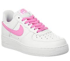 Nike Air Force 1 '07 Trainers White Psychic Pink - Hers trainers