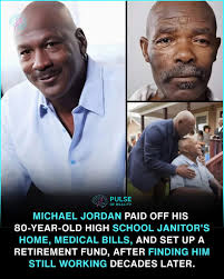 Jordan repays kindness to old janitor