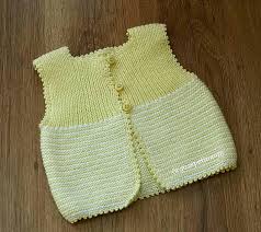 Knitted Baby Dress Vest Cardigan Sweater Overalls Patterns 4 Knitted Baby Dress Vest Cardigan Sweater Overall Knit Baby Dress Baby Knitting Baby Dress