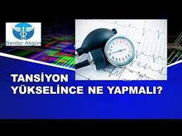 Tansiyon Yukselince Ne Yapmali Tansiyon Youtube