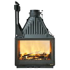 Still combining the quality of our axis and seguin fireplace series, our double sided wood range allows an unsurpassed ambience in any centre space. Cheminees Philippe Radiante 846 2v Wood Fire Double Sided View Brisbane Fireplace Heating Centre