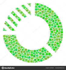 Pie Chart Collage Of Dots Stock Vector Ahasoft 189673858