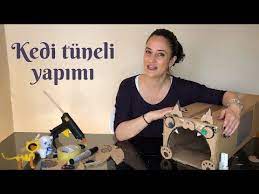 kolayca kedi tuneli yapimi kendin yap diy youtube kedi kediler ve yavrulari evcil hayvanlar