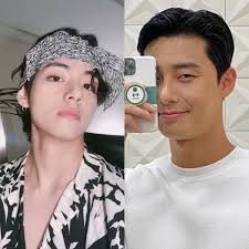 • dua tahun berselang sejak what's wrong with secretary kim park seo joon akhirnya comeback dengan drama korea: Throwback When Bts Member V Had A Virtual Reunion With Wooga Squad S Park Seo Joon Pinkvilla