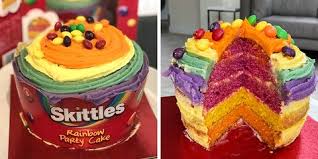 Explore our range of premium birthday & party cakes. A 5 Layer Skittles Cake Just Hit Shelves As The Ultimate Way To Taste The Rainbow