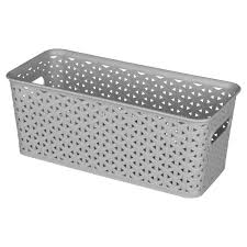 Black And White Polka Dot Storage Bins 12 Medium Y Weave Rectangle Storage Bin Gray Room Essentials Rectangle Storage Cube Storage Bins Plastic Storage Bins