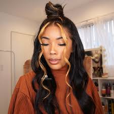 Besides, why decorate yourself with a limitless contour on the face when one can flaunt cute and simple dirty blonde hairstyles. Blonde Streak Brazilian Hair 360 Wig Bryana025 Wowafrican Com