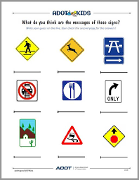 adot kids road signs adot